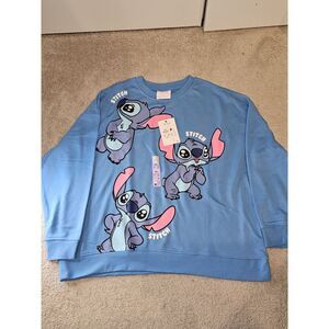 Primark Disney Stitch Crewneck Lightweight Sweatshirt Size XL New